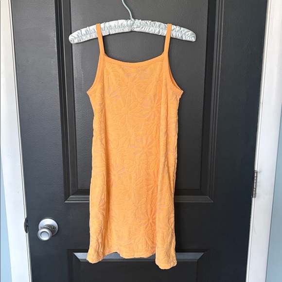 Old Navy large 10/12 orange terry cloth dress - Picture 4 of 4